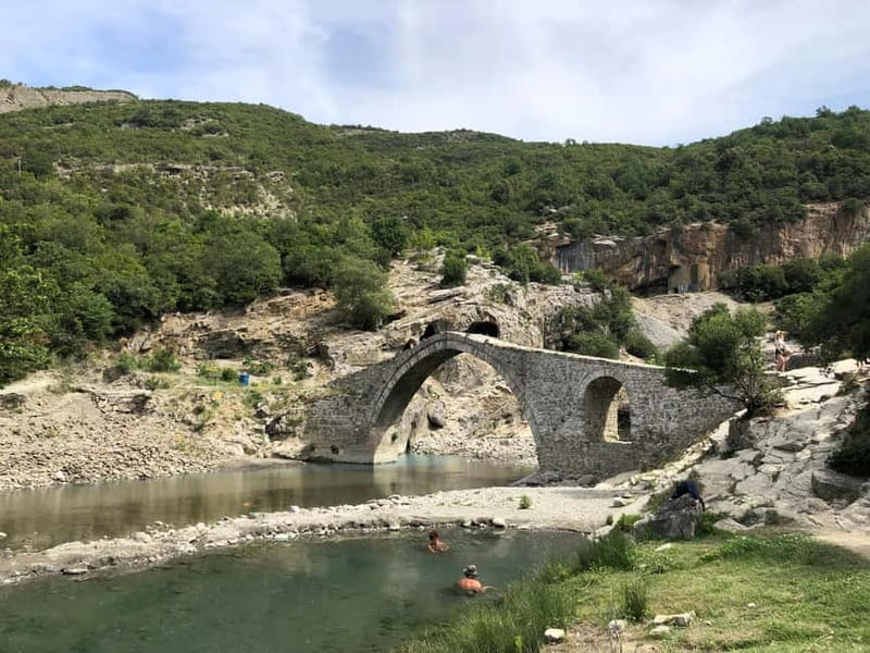 Përmet: Adventure ATV Tour to Benja Thermal Baths - Petran Bridge and the first pause in the route