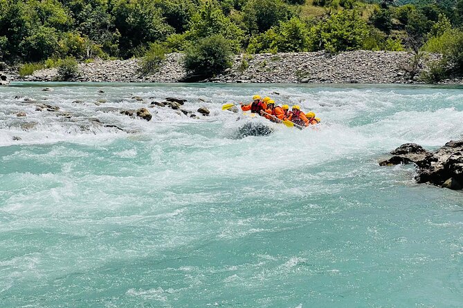 Rafting the Last Wild River of Europe , Vjosa - Swimming, cliff jumping, and local photo stops