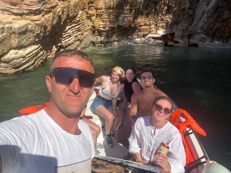Saranda: Boat tour to 7 destinations end snorkeling - Leaving Saranda for the Ionian coast