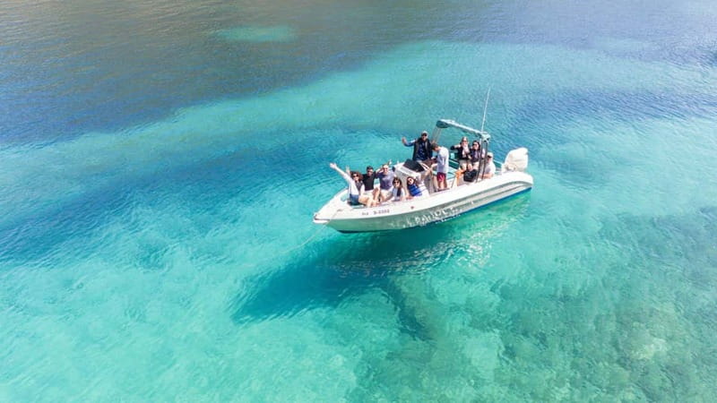 Saranda: Boat Tour to 7 Destinations with Beach Umbrella - Soldiers Bay and Pllakator: more coves, more water time
