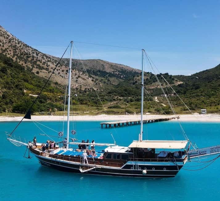 Saranda: Discover Secret Bays with Prince Ennio Yacht Tour - Qefali Beach, your first coastal view