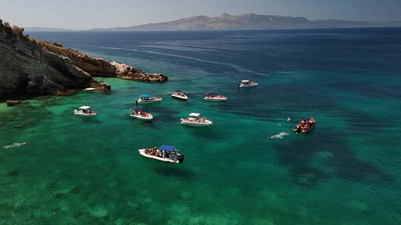 Saranda: Sea Adventure with 7 Stops, Drinks, & Snorkel Fun - Turtle Cave and the first rock formations