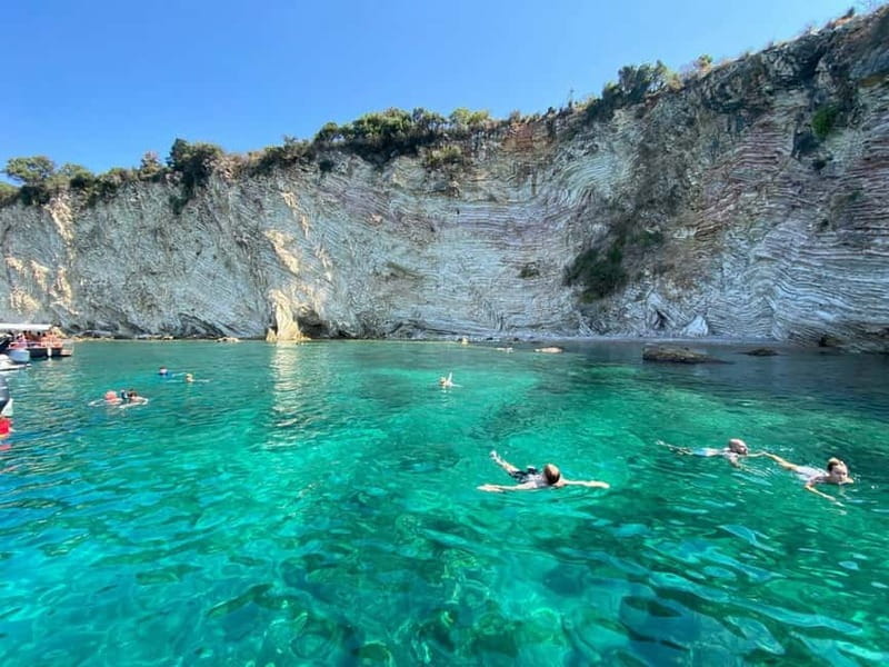Sarandë: Boat Tour at Kroreza & Hidden Caves with Snorkeling - Plazhi i Ushtarit brings the first swim