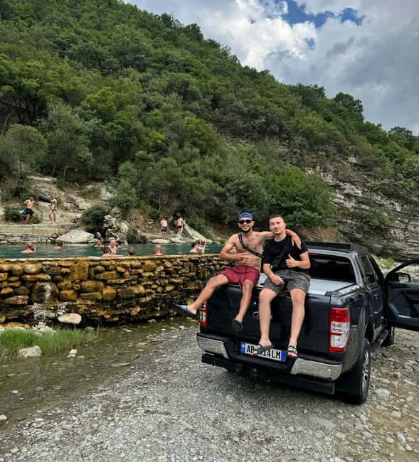 Sarande: Permet 4x4 Tour, Rafting and Thermal baths - What the 4x4 adds to the day