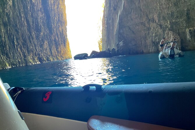 Secret Blue Gem Cave & Grama Bay Boat Tours Vlore - Meguci Bay and the quieter side of the route