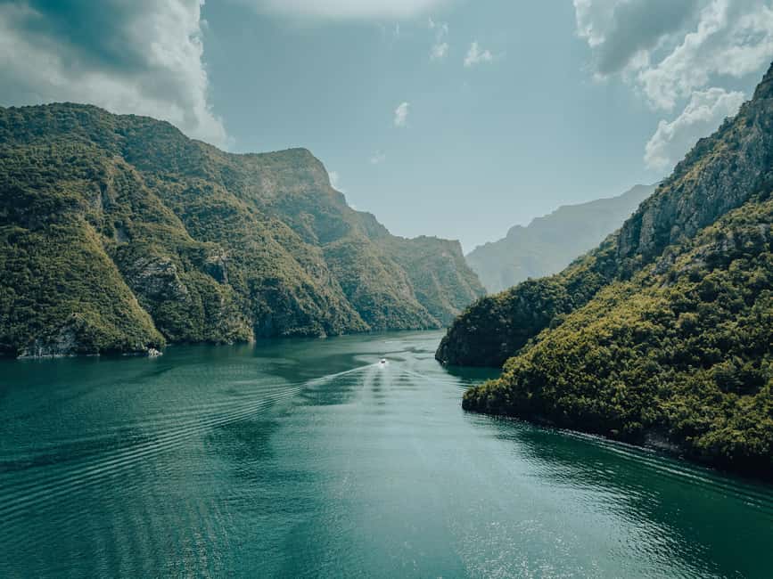 Shala River and Komani lake: Boat Tour - Swimming in water that is almost painfully cold