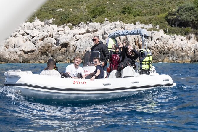 Speed Boat Tour to Vlore's Secret Blue Cave at Grama Bay - Bristani Bay and Dukat keep the route varied