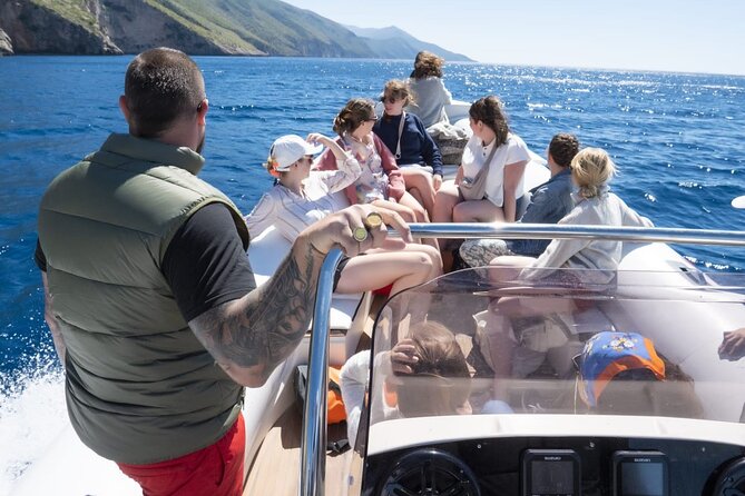 Speed Boat Tour to Vlore's Secret Blue Cave at Grama Bay - Grama Bay is the heart of the day
