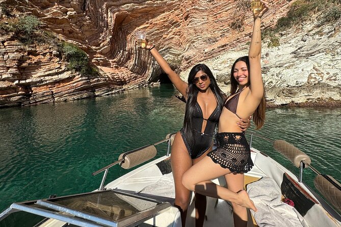 Speedboat Tour Swimming Snorkeling in Pigeon Cave Mirror Beach - Starting at Ksamil Water Sport at noon