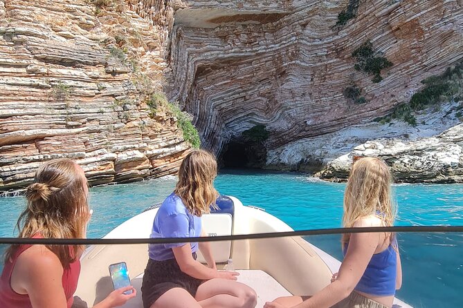 Speedboat Tour Swimming Snorkeling in Pigeon Cave Mirror Beach - Mirror Beach is the main beach highlight