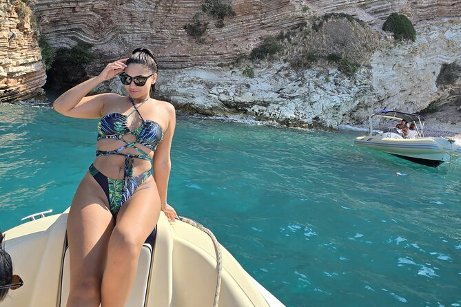 Speedboat Tour Swimming Snorkeling in Pigeon Cave Mirror Beach - The Ancient Monastery wall adds a change of mood