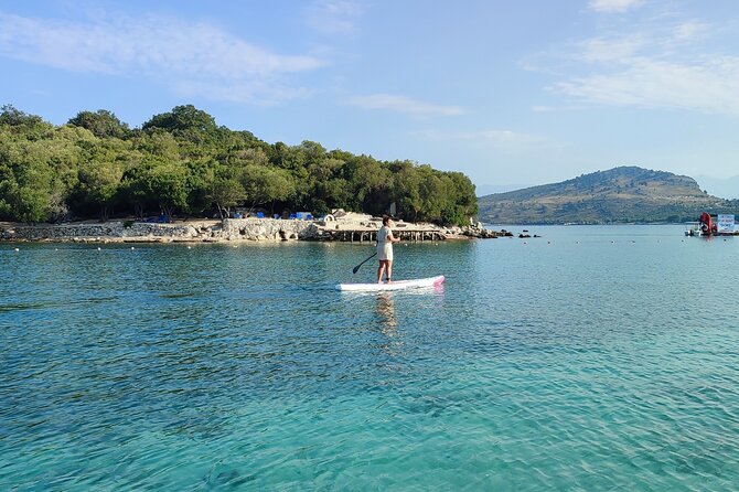 Stand Up Paddle-boarding around Ksamil islands (3 times a day) - Swimming, fish, and a coffee after the paddle