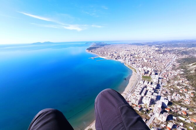 Tandem paragliding Vlore - Albania - What the flight feels like from the passenger seat