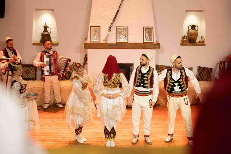 Tirana: Albanian Night Cultural Dance & Music Experience - An Albanian wedding beside Skanderbeg Square