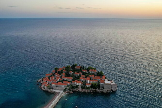 Tirana: Day Tour to Montenegro, Budva and Sveti Stefan - The Church of St. Sava and the Budva Riviera view