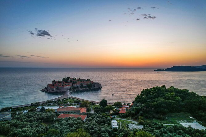 Tirana: Day Tour to Montenegro, Budva and Sveti Stefan - The Dancing Girl statue and the walk toward Mogren