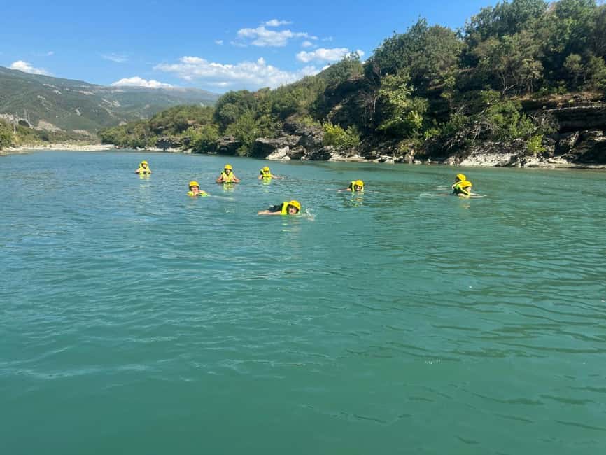 Tirana/Durrës/Golem: Vjosa Rafting, Benja Thermal Baths Tour - Reaching Vjosa River National Park
