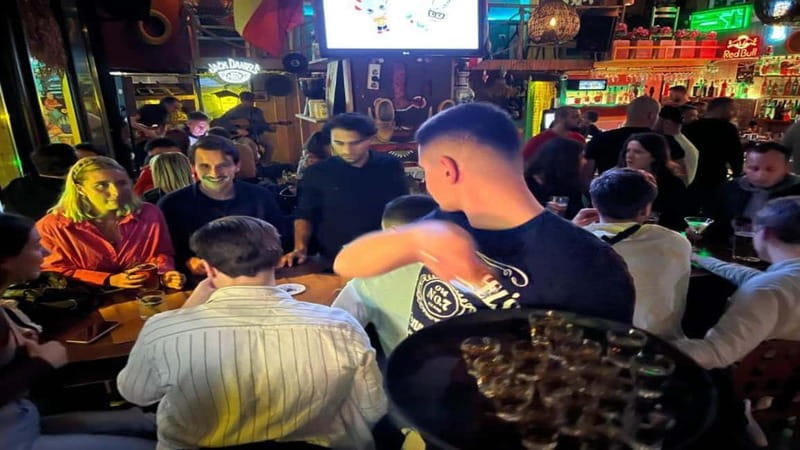 Tirana: Guided Bar Crawl with Welcome Shots - The second bar: louder music and more room to dance