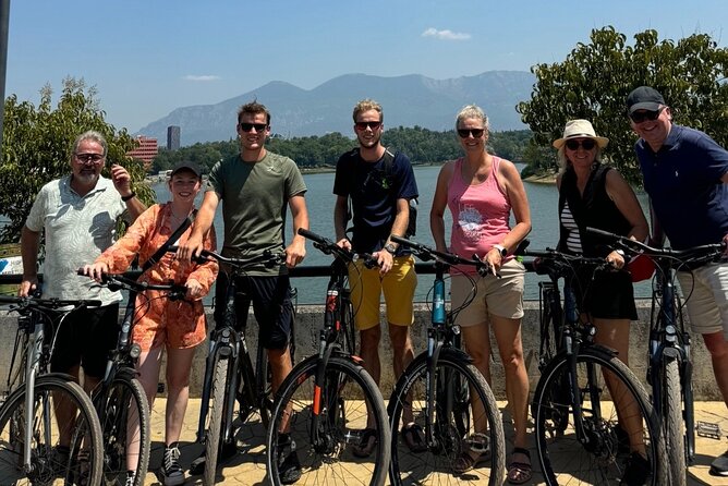 Tirana Mural Bike Tour: Street Art, Culture & Photography Stops - Lokomotiva, the painted tank, and an industrial setting