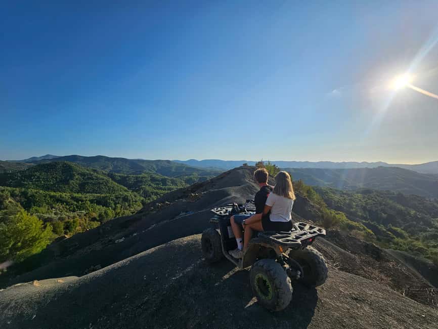 Tirana: Petrelë Castle Quad Bike Adventure - Safety practice before the rougher ground