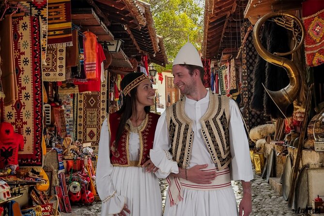 Tirana Photo Shoot in Traditional Albanian Costumes - Choosing an Albanian costume in Tirana