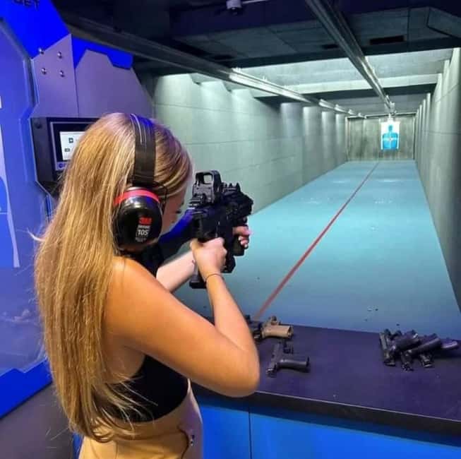 Tirana: Poligon Shooting Range with Gun & Transport - Getting ready for a controlled shooting session