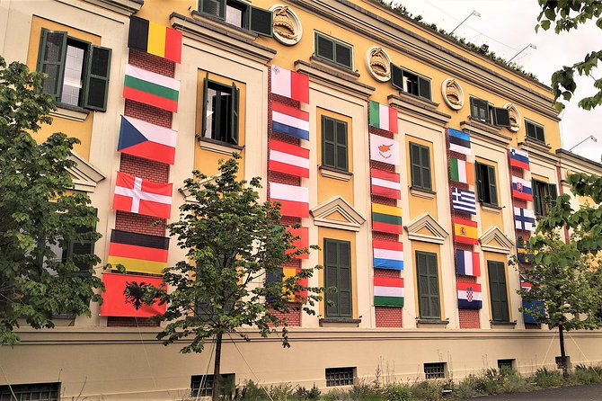 Tirana Walking Tour, Extra Virgin Olive Oil and Raki Tasting - The boulevard’s Italian architectural story