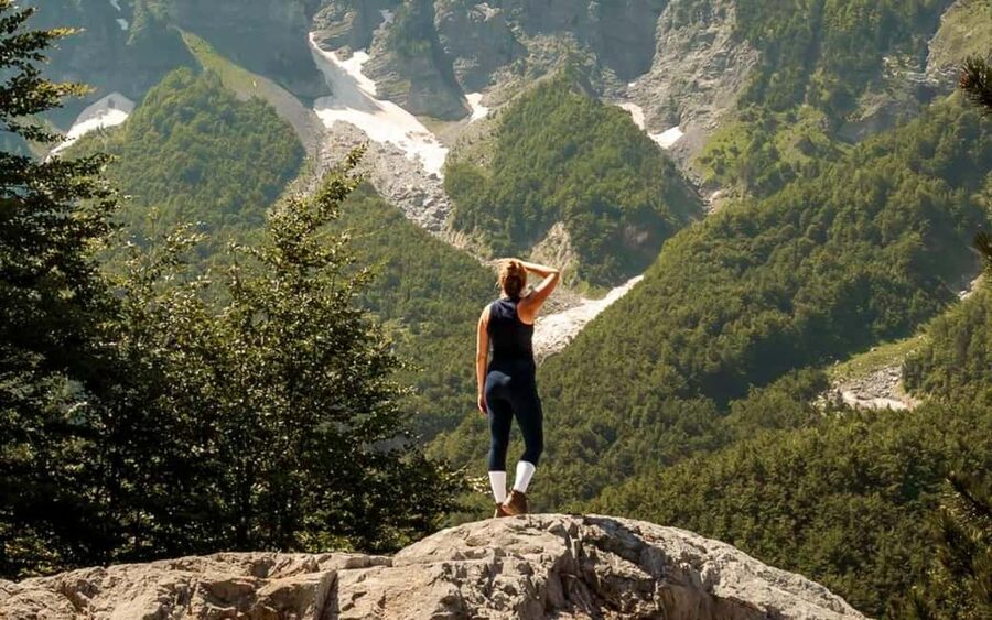Valbona to Theth Hike (Self-Guided) Transport & Map - Komani Lake adds a memorable transport day