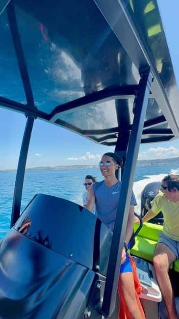 Vlora: Grama Bay and Blue Cave Speedboat Tour Adventure - Leaving Vlora Port for the Karaburun Peninsula