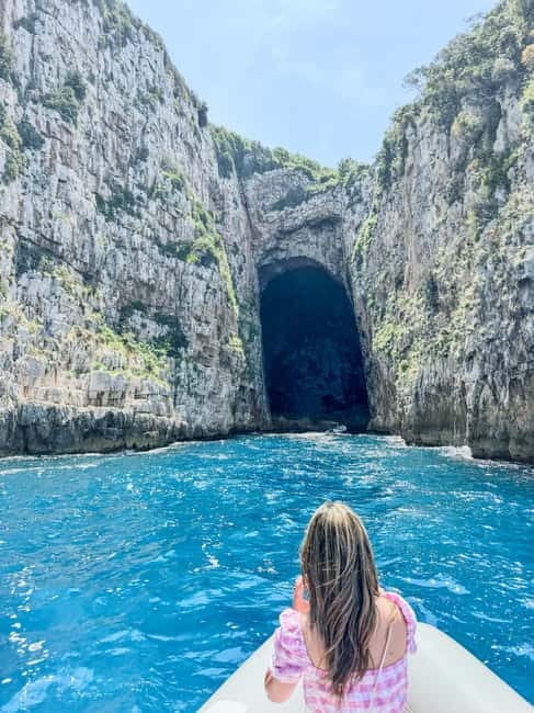 Vlora: Haxhi Ali Cave and Karaburun Peninsula Speedboat Tour - Leaving Vlora for the open water