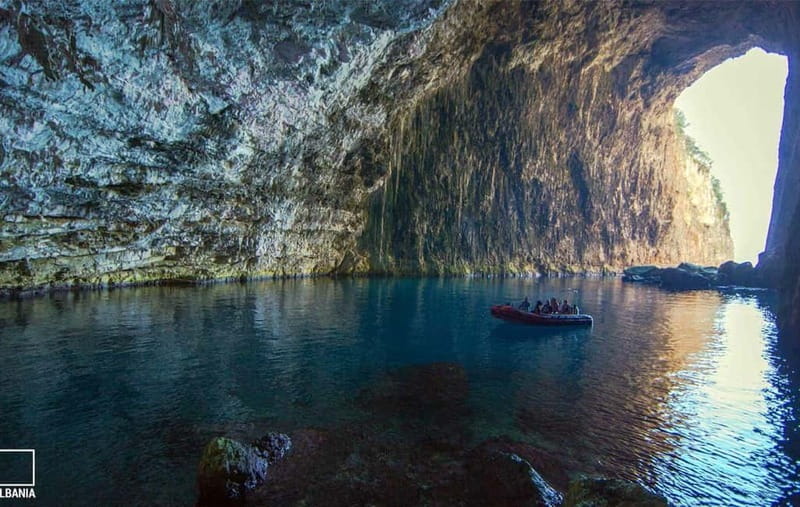 Vlora, Karaburun and Sazan Island Boat Day Tour - The Cave of Haxhi Ali from the water