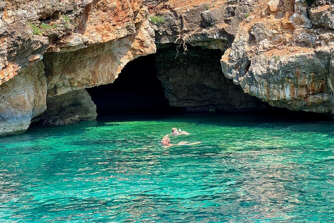 Vlore: Dafina Bay and Haxhi Ali Cave Private Speedboat Tour - Bristan Bay combines swimming with Cold War remains