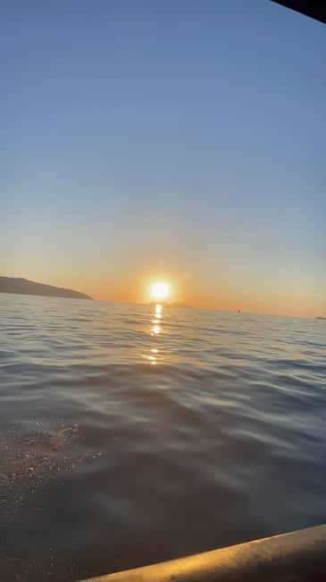 Vlore: Golden Hour Speedboat Sunset Experience - The Marine Academy beach and the return trip