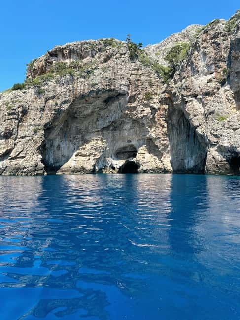 Vlore: Grama Bay & Karaburun Caves 8-Hour Speedboat Tour - Englishman Bay offers another short swim stop