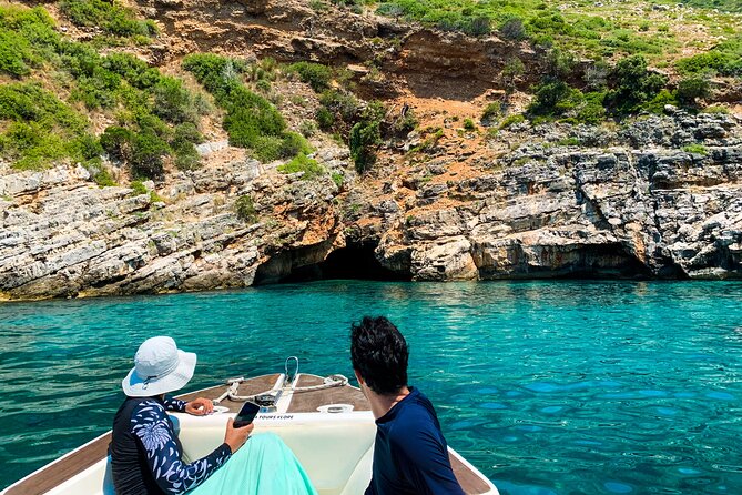 Vlore Private Boat Tour Blue Cave & Grama Bay Adventure - Dafina Bay and Dafina Cave: the first longer swim