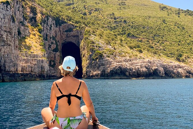 Vlore Private Boat Tour to Haxhi Ali Cave & Karaburun Beach - Inside Haxhi Ali Cave for 20 minutes
