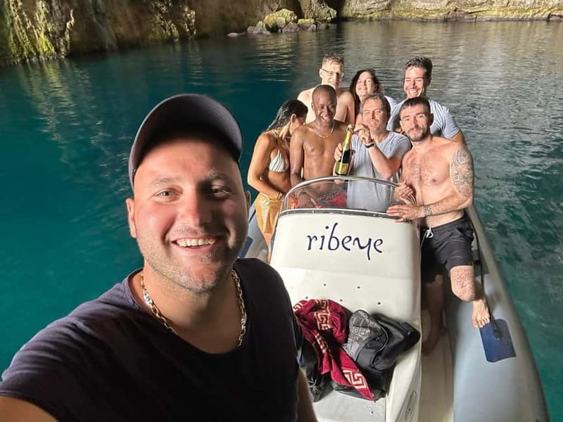 Vlorë: Private Speedboat to Haxhi Ali Cave & Karaburun - The speedboat ride along Karaburun