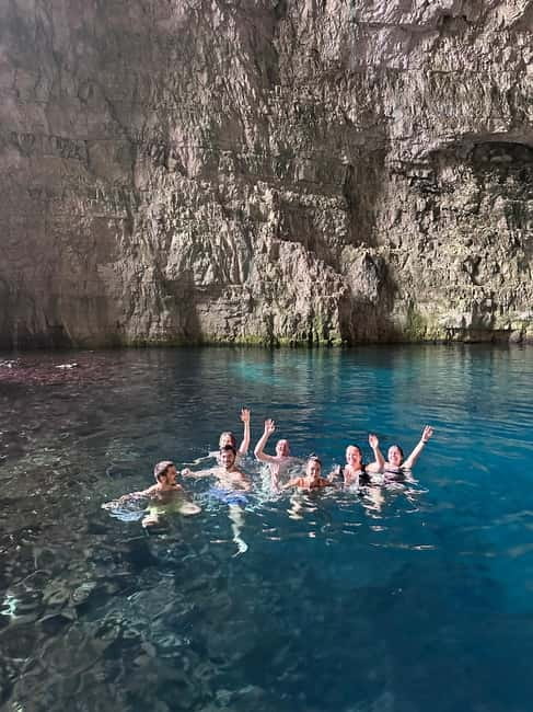 Vlore: Private Speedboat Tour to Haxhi Ali Cave - Walking to the two small beaches at St. Koli Bay