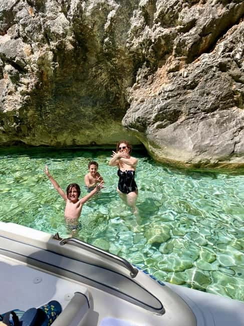 Vlore: Secret Blue Gem Cave and Grama Bay Tour by Speed Boat - Dafina Bay gives you the first proper beach break