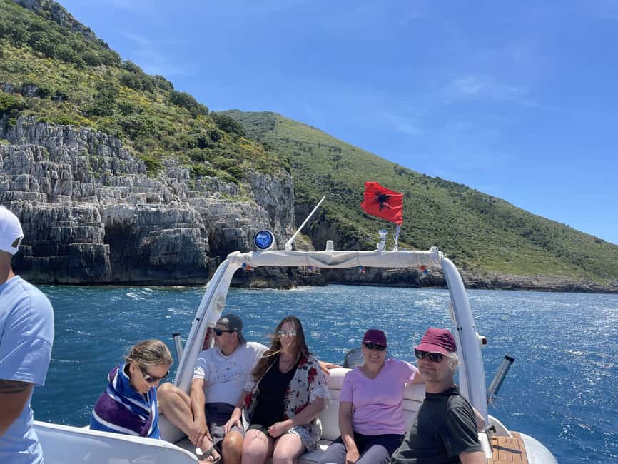Vlore: Speedboat Adventure Sazan Island & Haxhi Ali Cave - What the $28 price really buys you