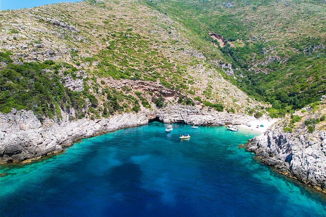 Vlore Speedboat Tour to Dafina Bay & Haxhi Ali Cave - Bristani Bay and the traces of Communist-era defense