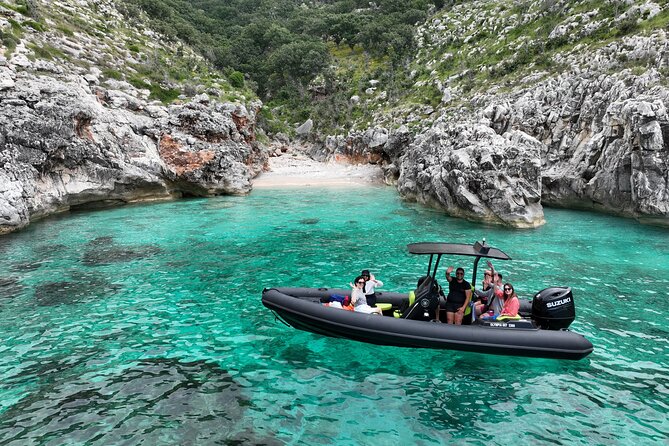 Vlore Speedboat Tour to Haxhi Ali Cave - St. Koli Bay requires a short walk