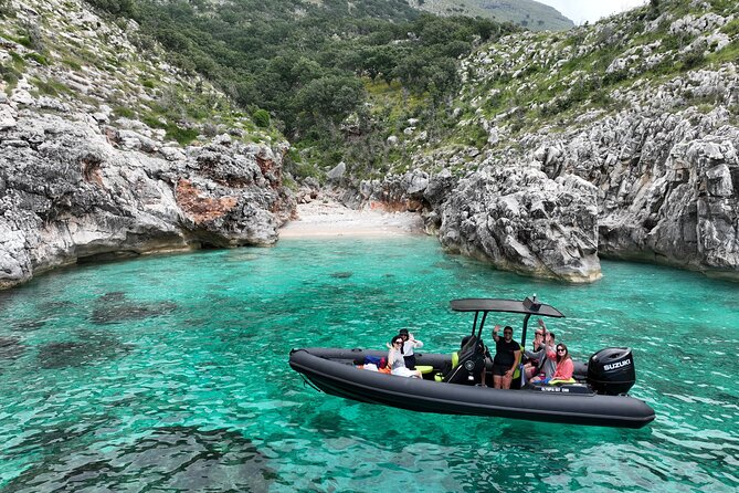 Vlore Speedboat Tour to Sazan Island & Haxhi Ali Cave - St. Koli Bay and the walk to the beaches