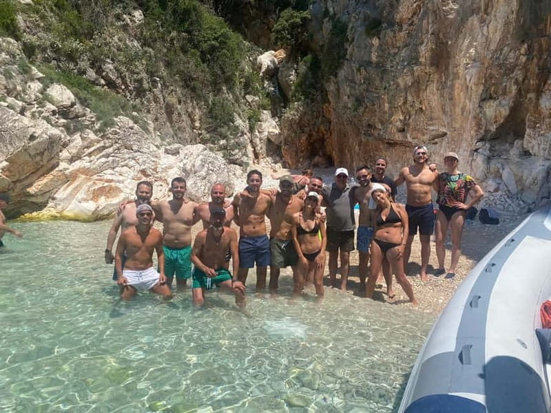 Vlorë: Speedboat Trip to Grama Bay w/ Snorkeling & Swimming - Haxhi Ali Cave, the first major stop