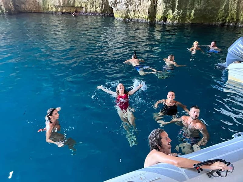 Vlorë: Speedboat Trip to Grama Bay w/ Snorkeling & Swimming - Dafina Bay and the nearby cave