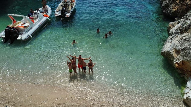 Vlorë: Speedboat Trip to Grama Bay w/ Snorkeling & Swimming - Bristan, English Bay, and the smaller coastal stops