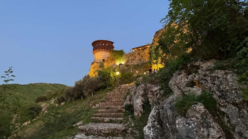 Wonderful Sunset and Dinner in the Castel Of Petrela - Walking the castle walls and grounds